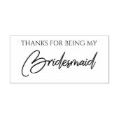 Bridesmaid Typography for Thanks Rubberstempel (Afrduk)
