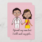 Bridesmaid uit India - man en meisje Kaart (Voorkant / Achterkant)