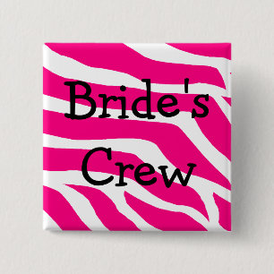 Bridesmaid van de Bachelorette-partij van de Beman Vierkante Button 5,1 Cm