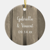 Bridesmaid van het Landschap Barn Wood Weddenschap Keramisch Ornament (Voorkant)