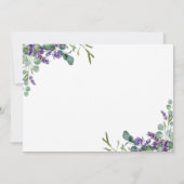 Bridesmaid van Lavender Hartelijk dank Bedankkaart (Achterkant)