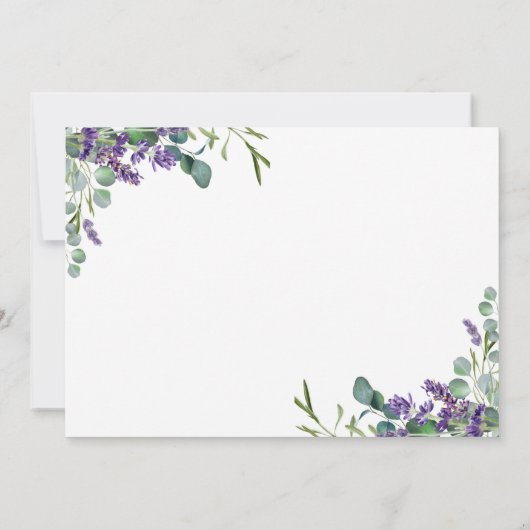 Bridesmaid van Lavender Hartelijk dank Bedankkaart (Achterkant)