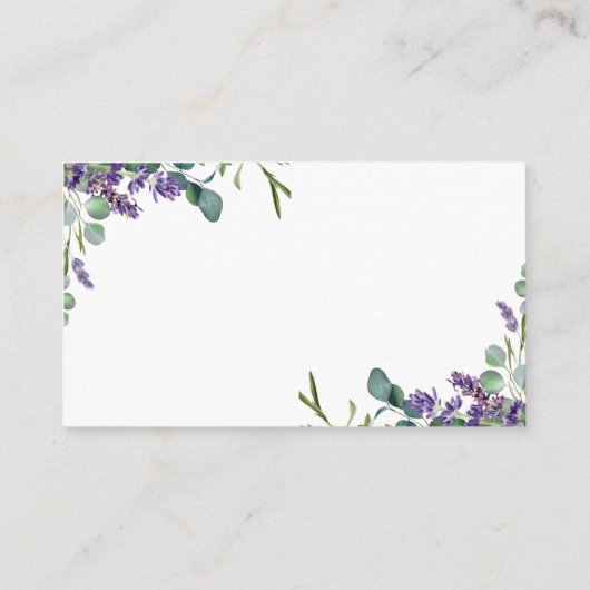 Bridesmaid van Lavender Hartelijk dank Informatiekaartje (Achterkant)