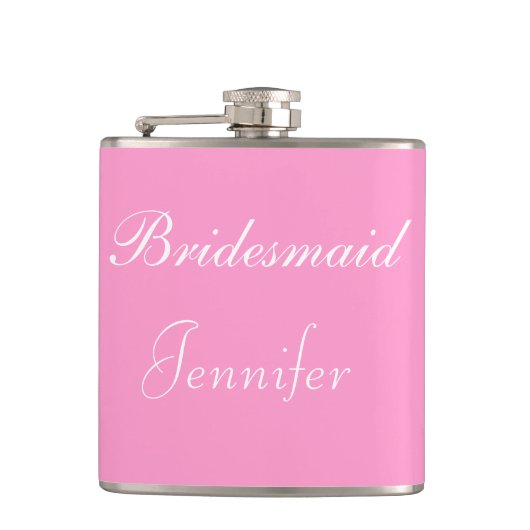 Bridesmaid Vinyl Wrapped Flask Heupfles (Voorkant)