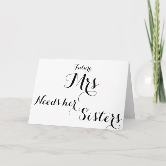 Bridesmaid-visitekaartje (Voorkant)