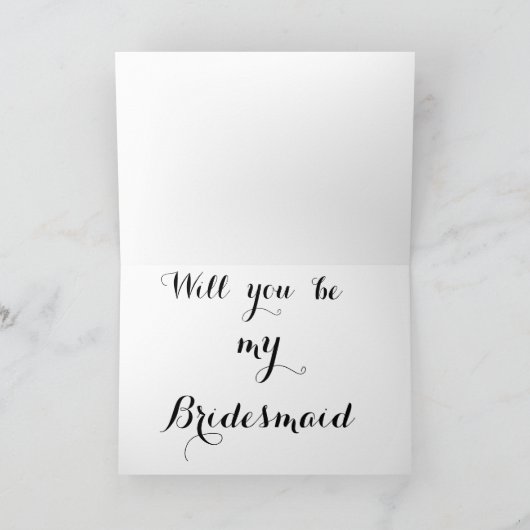 Bridesmaid-visitekaartje (Binnen)