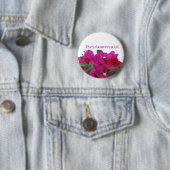 Bridesmaid Vivid Flowers Ronde Button 5,7 Cm (In situ)