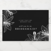 Bridesmaid Voedselcontainer Etiket (Enkel label)