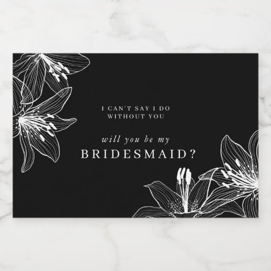 Bridesmaid Voedselcontainer Etiket (Enkel label)