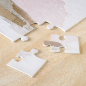 Bridesmaid-voorstel Aangepaste naam Roze Waterverf Legpuzzel (Zijkant)