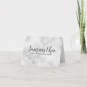 Bridesmaid-voorstel | Elegant Marble Script (Voorkant)
