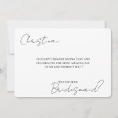 Bridesmaid-voorstel en detailkaart kaart (Voorkant)