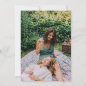 Bridesmaid-voorstel in Blush met foto op achterzij Notitiekaartje (Achterkant)