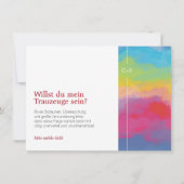 Bridesmaid-voorstel Kaart (Achterkant)