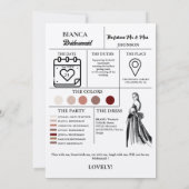 Bridesmaid voorstel krant + Bridesmaid info kaart (Achterkant)