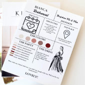 Bridesmaid voorstel krant + Bridesmaid info kaart