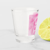 Bridesmaid-voorstel, licht roze spoeling shot glas (Links)