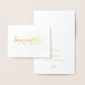 Bridesmaid-voorstel | Modern Script Gold Folie Kaarten (Display)