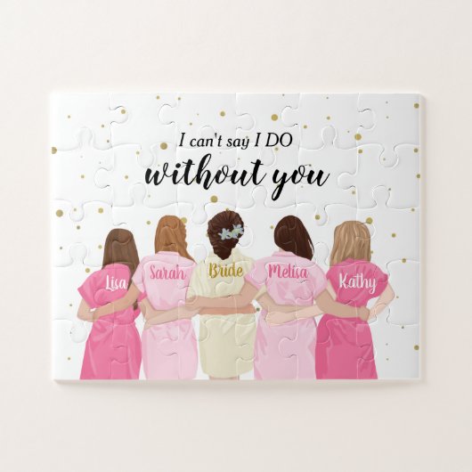 Bridesmaid Voorstel - Puzzle Legpuzzel (Horizontaal)