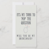 Bridesmaid-voorstel | Uitnodiging tot het geven va (Voorkant)