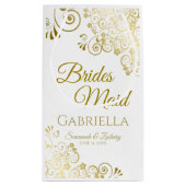 Bridesmaid Weddenschap Gift Bag Small Klein Cadeauzakje (Achterkant)