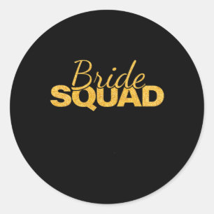 Bridesmaid Weddenschap Ronde Sticker