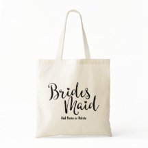 Bridesmaid Wedding Budget Canvas Canvas tas