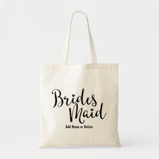 Bridesmaid Wedding Budget Canvas Canvas tas (Voorkant)