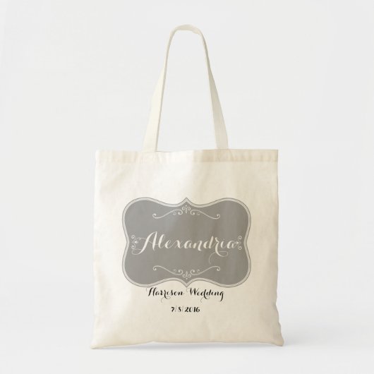 Bridesmaid Wedding Canvas tas Party Favor (Voorkant)