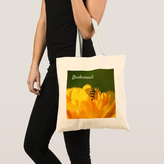 Bridesmaid Wedding Engagment Bride Canvas tas (Voorkant (product))