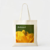 Bridesmaid Wedding Engagment Bride Canvas tas (Voorkant)