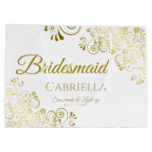 Bridesmaid Wedding Gift Bag - Groot Cadeauzakje (Achterkant)