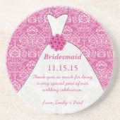 Bridesmaid Wedding Gown Onderzetters (Voorkant)