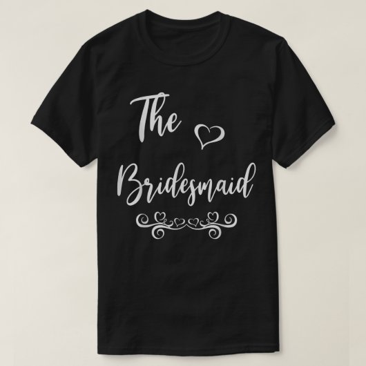 Bridesmaid Wedding Matching T-shirt (Design voorkant)