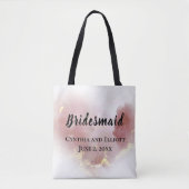 Bridesmaid Wedding Party Favor Canvas tas (Voorkant)