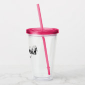 Bridesmaid Wedding Party Gift bachelorette weekend Acryl Drinkbeker (Links)