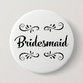 Bridesmaid Wedding Rehearsal Dinner Ronde Button 7,6 Cm (Voorkant)
