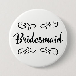 Bridesmaid Wedding Rehearsal Dinner Ronde Button 7,6 Cm