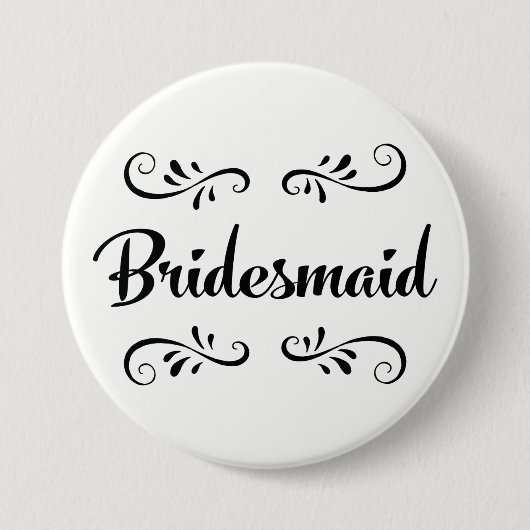 Bridesmaid Wedding Rehearsal Dinner Ronde Button 7,6 Cm (Voorkant)
