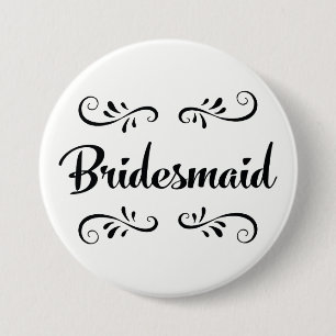 Bridesmaid Wedding Rehearsal Dinner Ronde Button 7,6 Cm