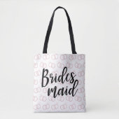Bridesmaid Wedding Ring Pattern Canvas tas (Voorkant)