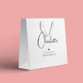 Bridesmaid Wedding Simple Modern Script Name Groot Cadeauzakje