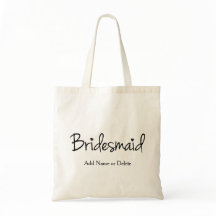 Bridesmaid Wedding Tas Budget Canvas Canvas tas