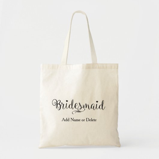 Bridesmaid Wedding Tas Budget Canvas Canvas tas V2 (Voorkant)