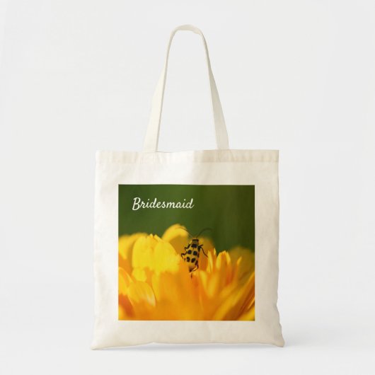 Bridesmaid Wedding Verloving Bride Canvas tas (Voorkant)