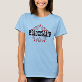 Bridesmaid Western Red T-Shirt