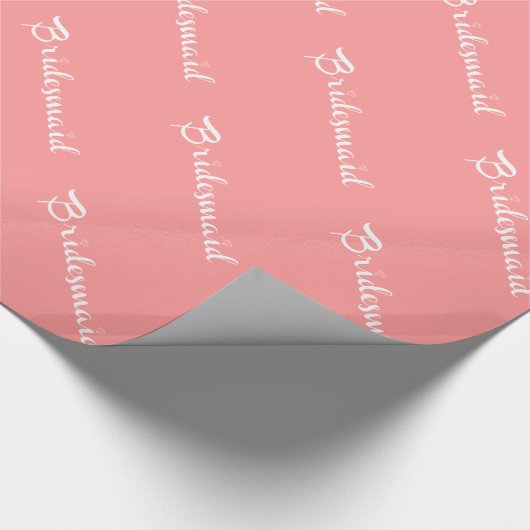 Bridesmaid White op strand Cadeaupapier (Hoek)
