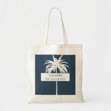 Bridesmaid White Palm Tree Elegant Moderne Chic