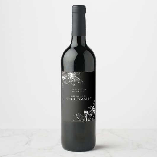 Bridesmaid Wijn Etiket (Voorkant)