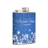 Bridesmaid Winter Sparkle Blue Heupfles (Rechts)